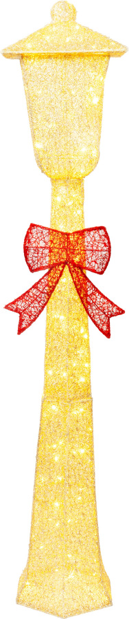 Dekorácia MagicHome Vianoce, Pouličná lampa, 110xLED teplá biela, IP44, 30x30x150 cm