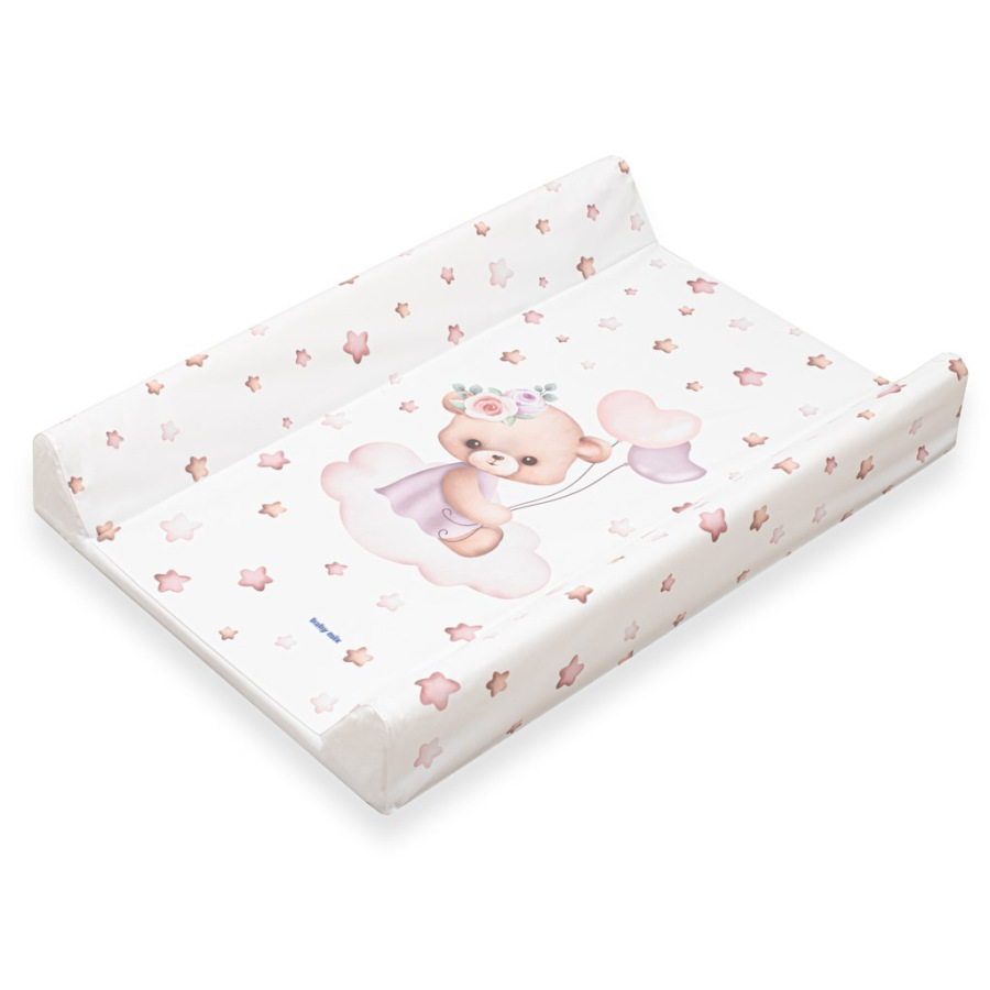 Prebaľovacia podložka Baby Mix Medvedík 47x70cm ružová