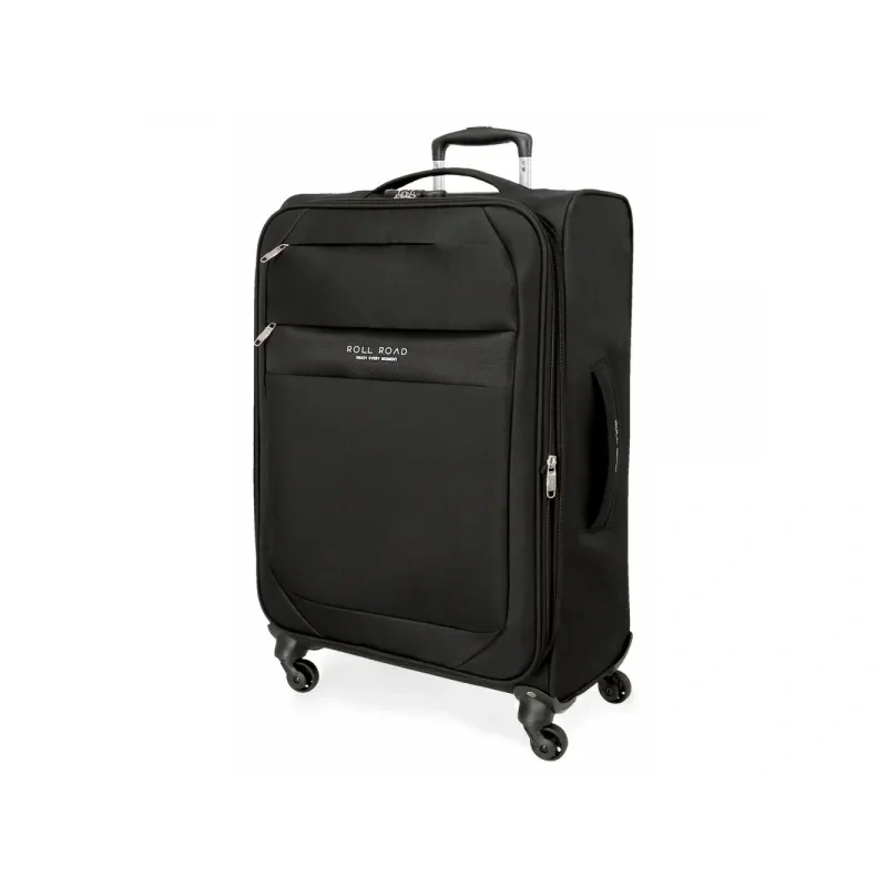Textilný cestovný kufor ROLL ROAD ROYCE Black / Čierny, 76x48x29, 93L, 5019321 (large)