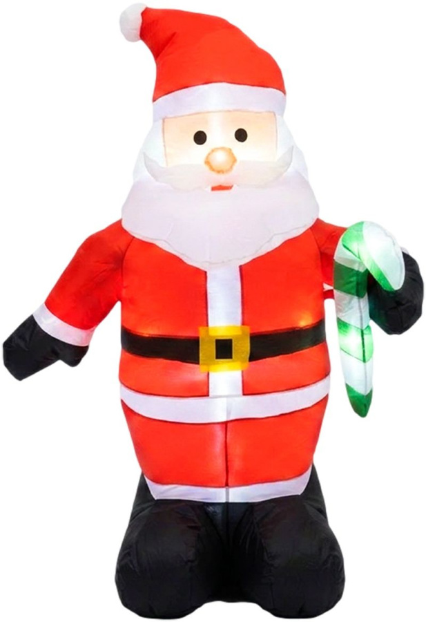 Dekorácia MagicHome Vianoce, Santa, textil, 120 cm