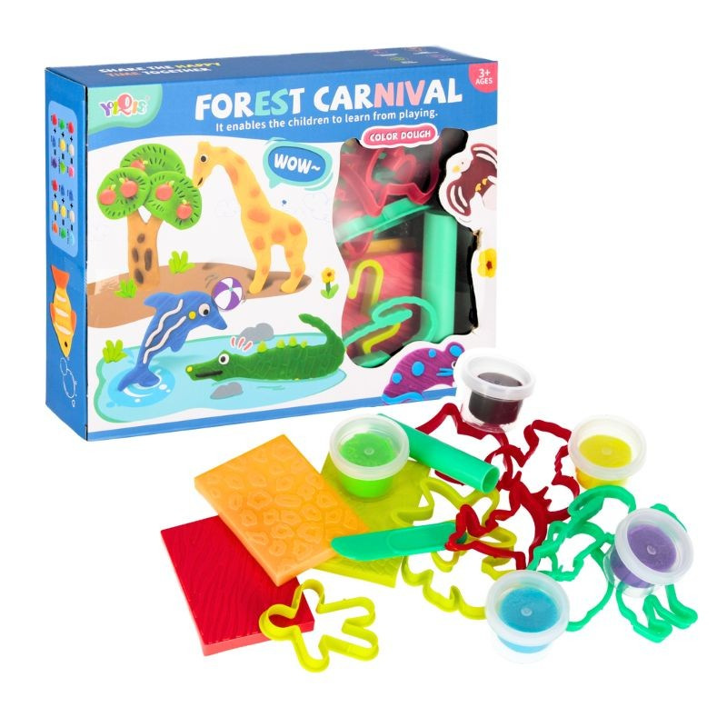 Plastelína s vykrajovačkami Safari