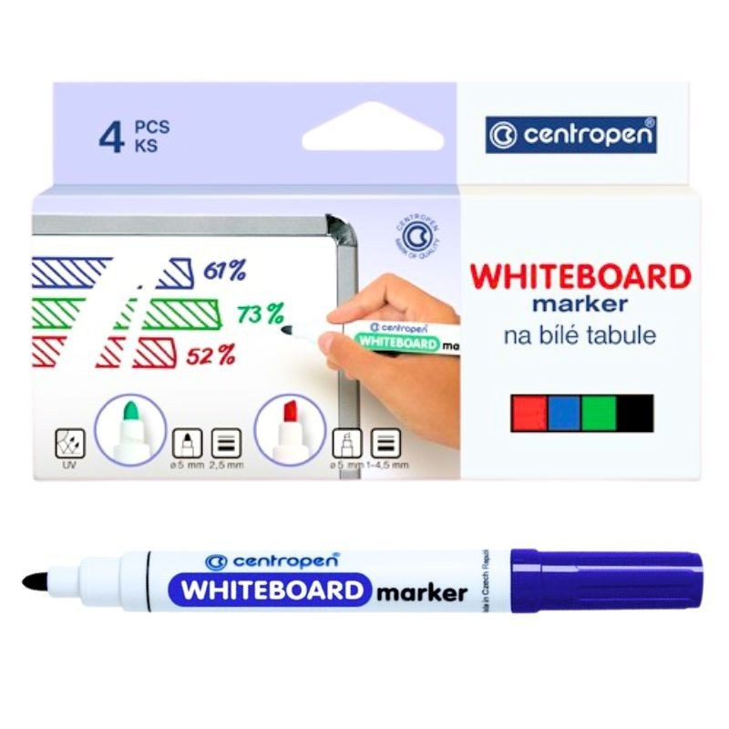 Fixka na tabuľu CENTROPEN sada 4 ks