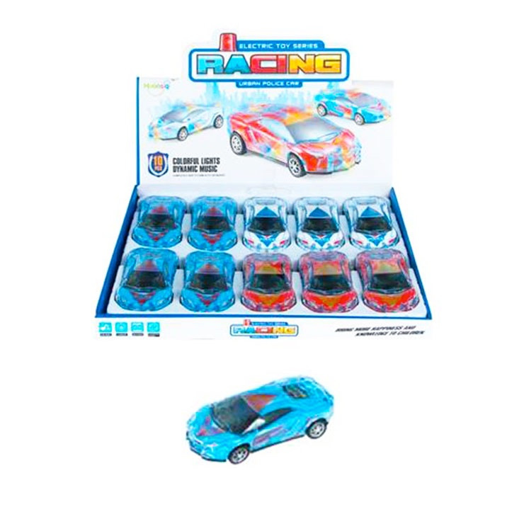 Rýchle policajné auto s efektami