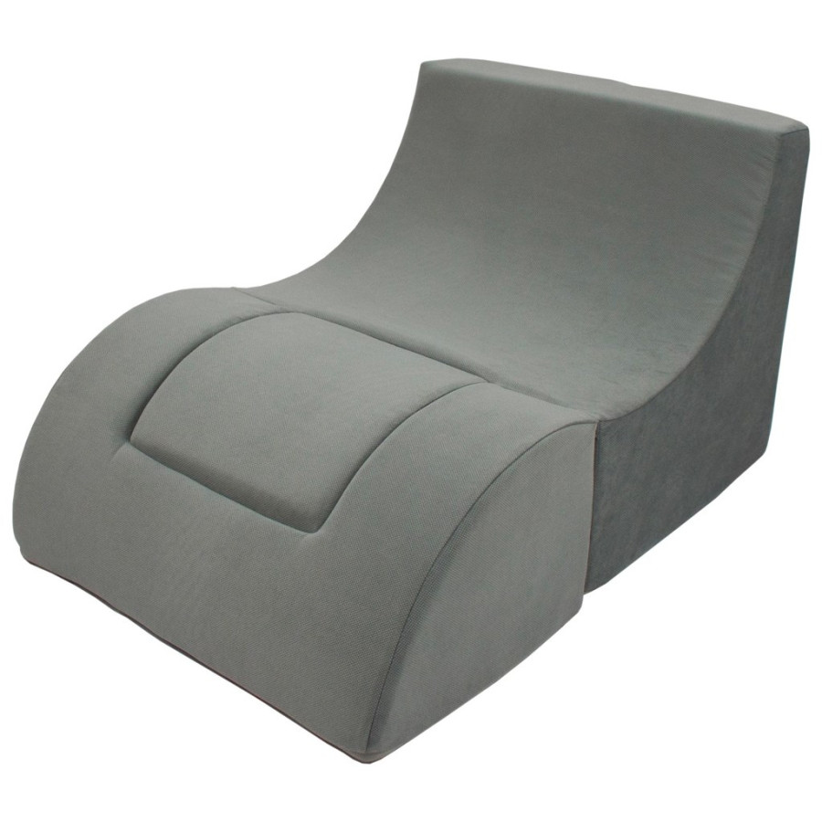 Detské rozkladacie kreslo-leňoška grey