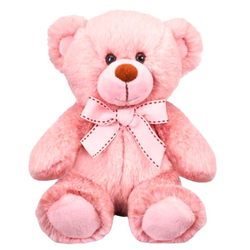 Rúžový plyšový macko Bauer