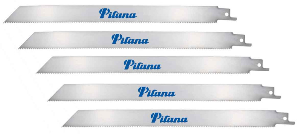 Sada pílových listov na kov a nerez 250x19x1,3 mm,10/14 zubov, BiMetal Co-8%, 5 ks, PILANA