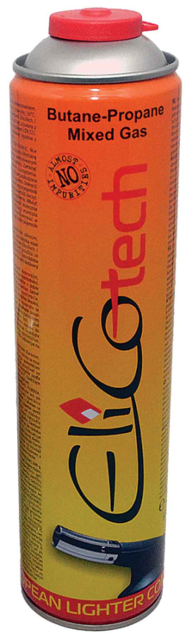 Plynová kartuša s propan-butanom 600 ml, pripojenie na závit 7/16“, ELICO