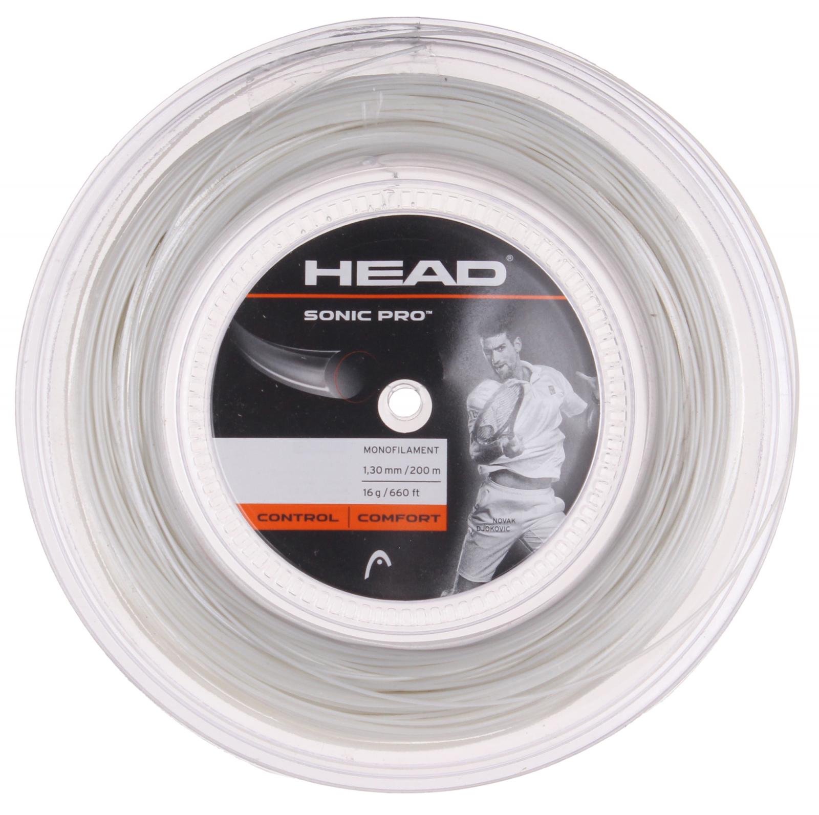 Obrázok HEAD -  Head Sonic Pro tenisový výplet 200 m, 1,30mm, biela