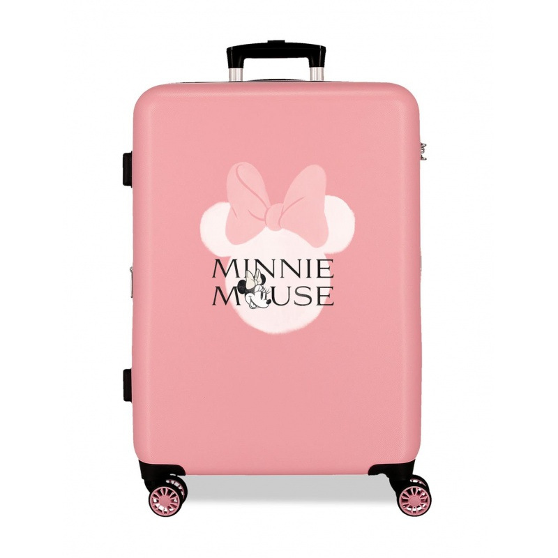 Cestovný kufor ABS Minnie Mouse Heads, 65x46x23cm, 56L, 3141241 (medium exp.)