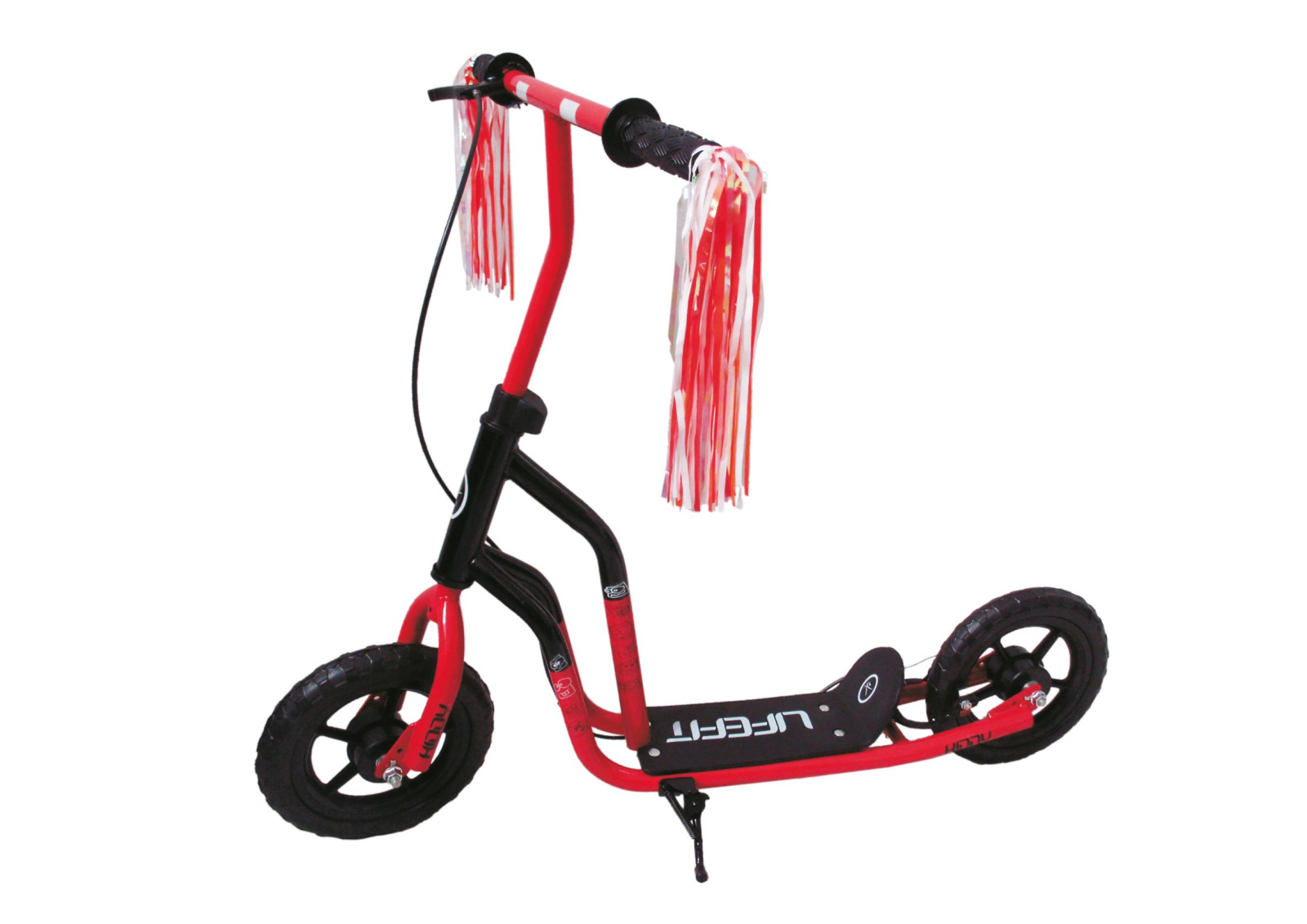 KOLOBEZKA 10" LIFEFIT KIDDY-cervena