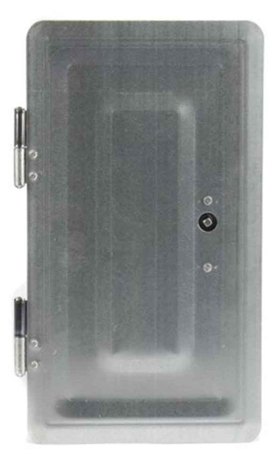 Komínové dvierka s kľúčom 360 x 200 mm, pozinkovaná farba