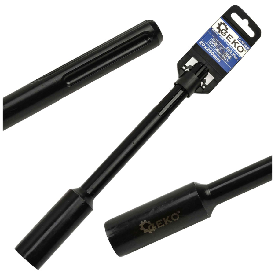 Adaptér SDS-max 20 x 250 mm na zatĺkanie zemných tyčí a klincov GEKO