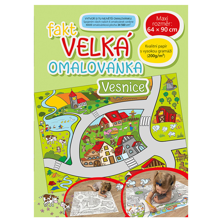 Fakt veľká omaľovánka Dedina