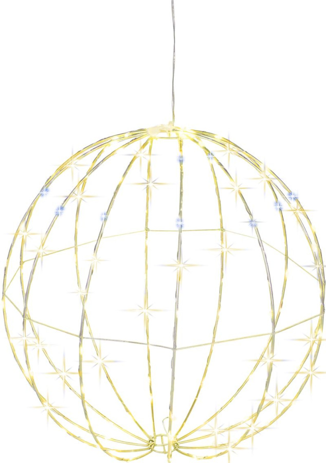 Dekorácia MagicHome Vianoce, guľa, 144xLED, teplá biela, 40 cm
