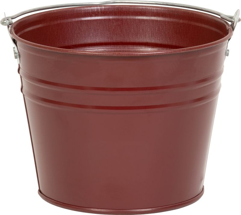 Vedro Aix Caldari 5 lit, Zn, kovové, pozinkované, bordový náter