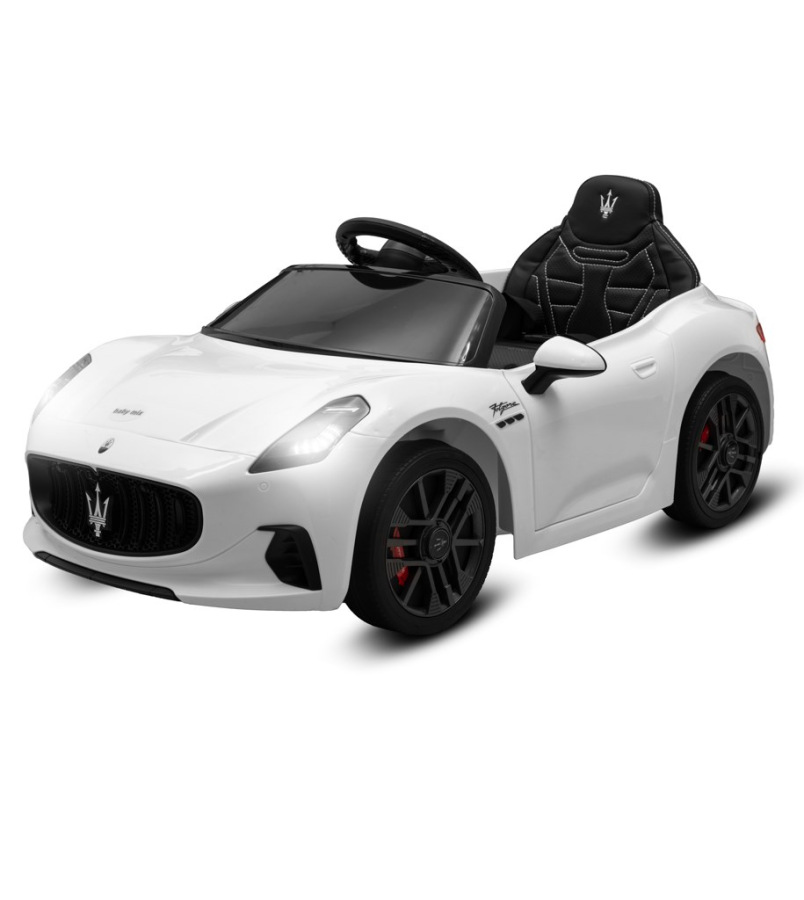 Elektrické autíčko Maserati GranTurismo Baby Mix biele