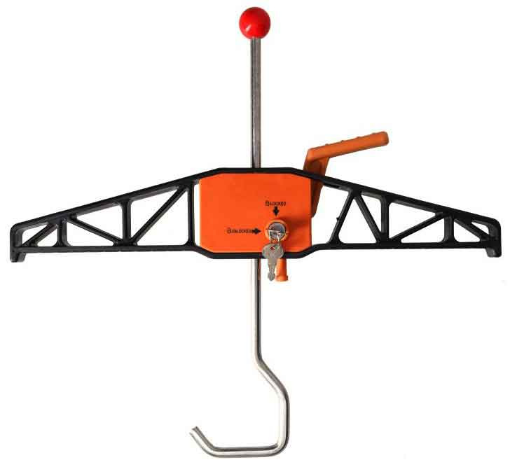 Uzamykateľný držiak rebríka na strešný nosič auta, sada 2 kusy, XL-TOOLS