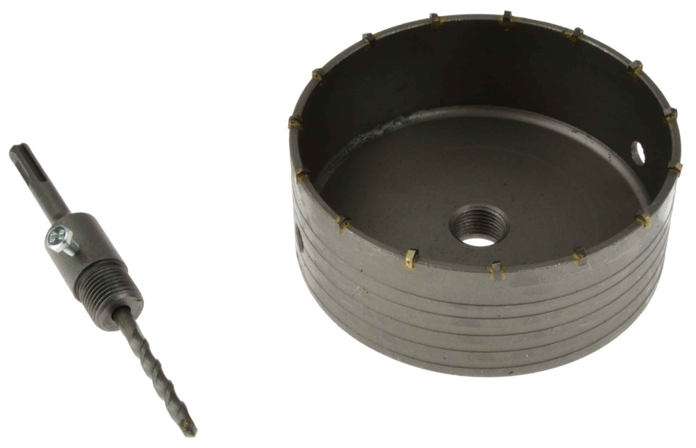 Korunka vykružovacia SK, 150 mm, závit M22 s adaptérom SDS plus, GEKO