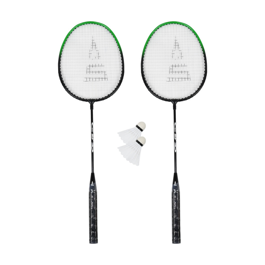 BADMINTON SET 2R+2M,cierno-zel
