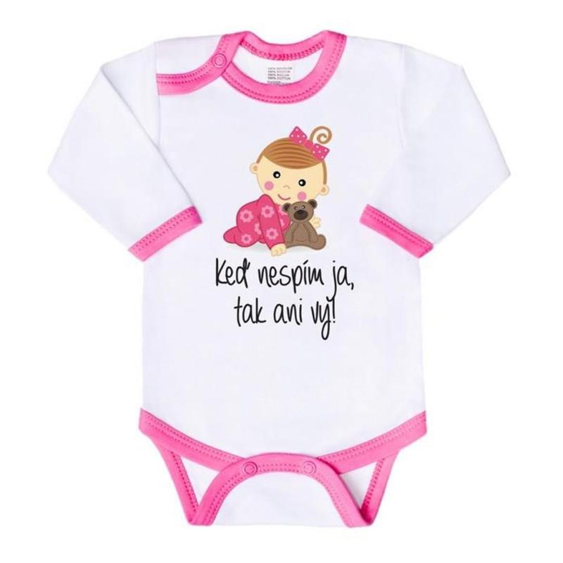 Body s potlačou New Baby Keď nespím ja, tak ani vy 62 (3-6m)