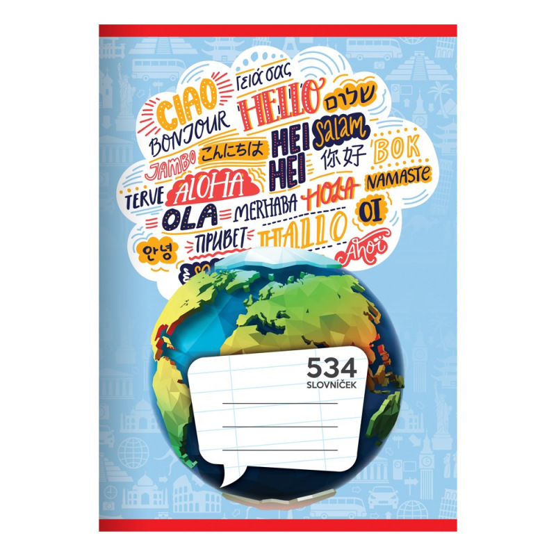 Zošit A5, 30 listový - linajkový 534 Slovníček 2