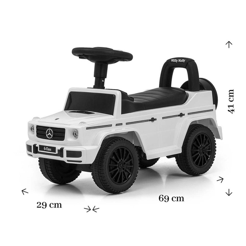Detské odrážadlo MERCEDES G350d Milly Mally biele 1