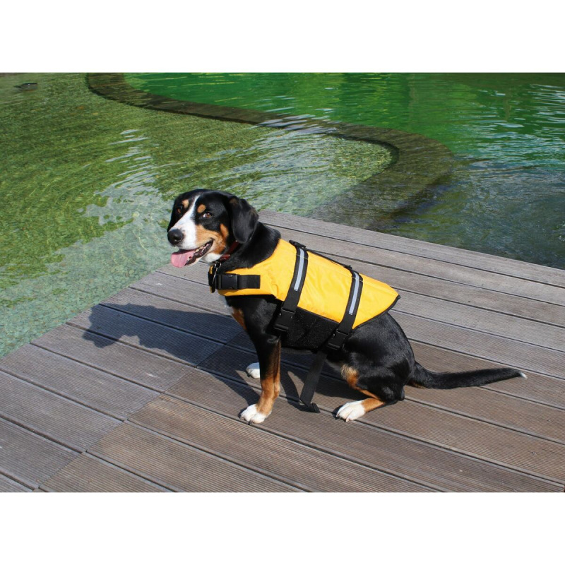 Dog Swimmer plávacia vesta pre psa žltá 1