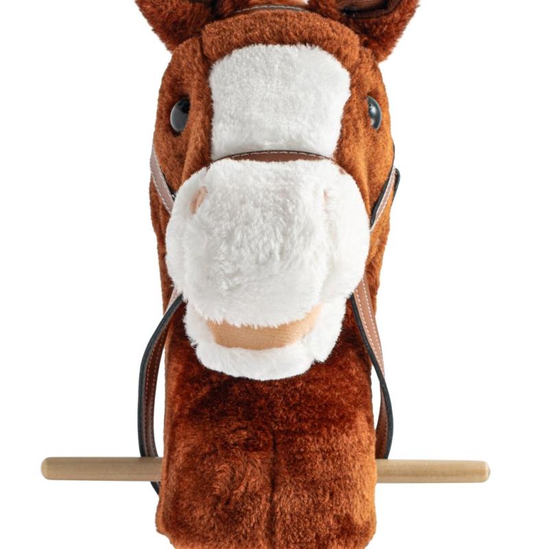 Hobby Horse so zvukom a kolieskami Bruno Baby Mix Brown 1