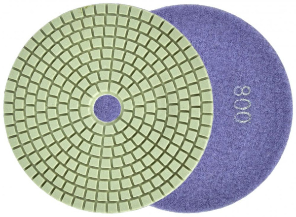 Brúsny diamantový kotúč 125 mm, zrno 800 suchý zips, brúsenie na mokro, GEKO