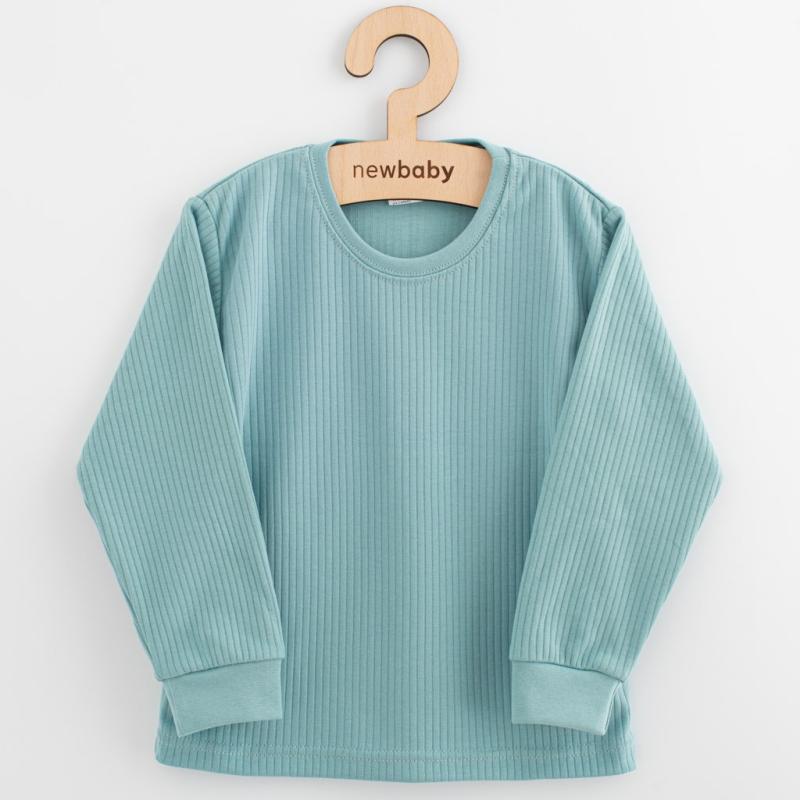 Detske bavlnené tričko s dlhým rukávom New Baby Kindergarten iceberg 110 (4-5r)