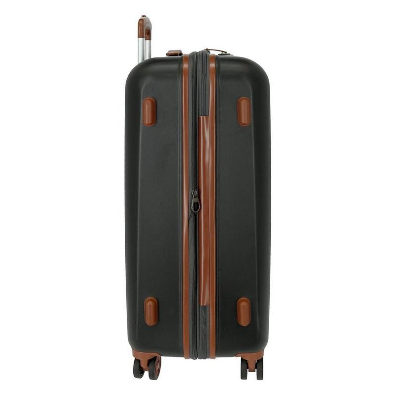 JOUMMA BAGS EL POTRO Ocuri Grey, Sada luxusných ABS cestovných kufrov 70cm/55cm, 5128921