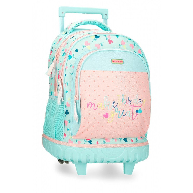 Školský batoh na kolieskach ROLL ROAD Queen of Hearts, 30L, 4852921