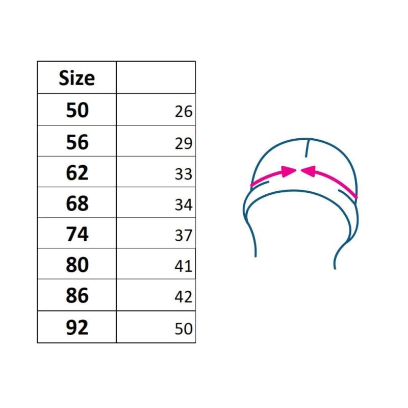 Dojčenská bavlnená čiapočka New Baby Kids tmavo ružová 62 (3-6m)