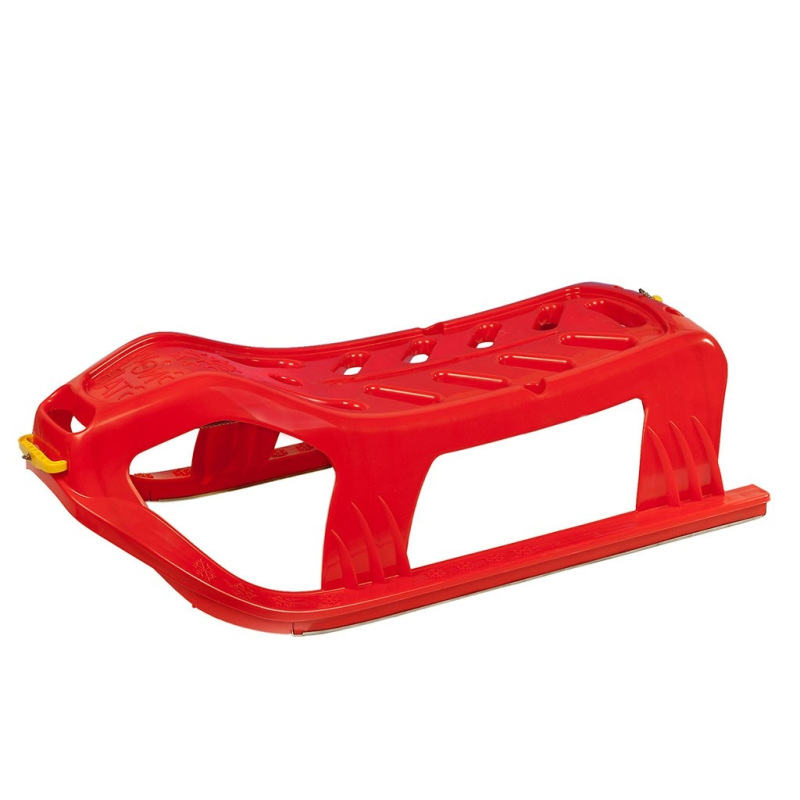 Plastové sánky s operadlom Baby Mix SNOW STAR červené 1