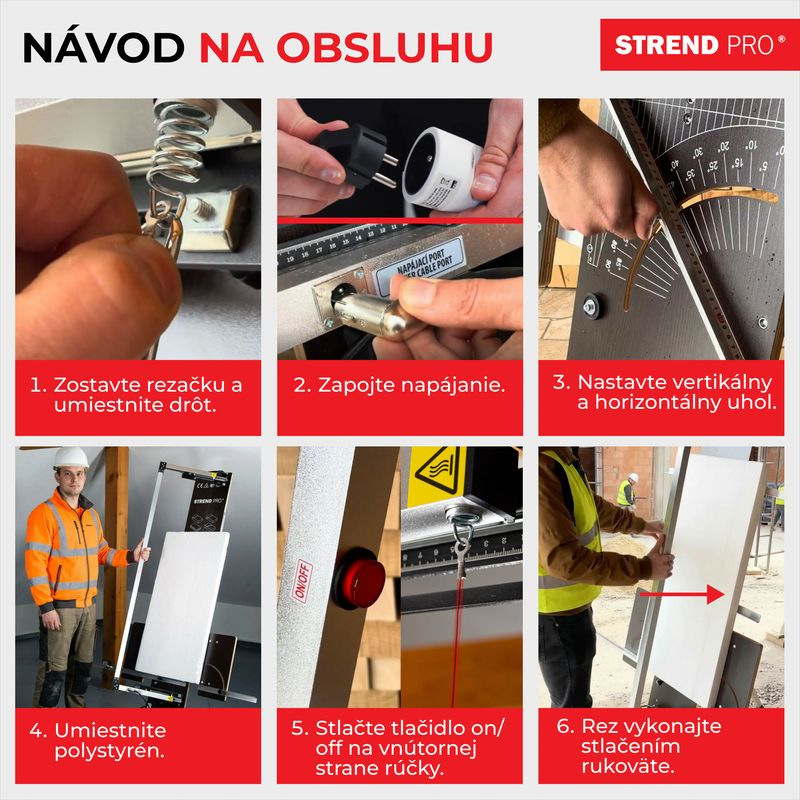 Rezačka Strend Pro SDDR-140, 30 - 140 cm, rezný uhol max 90° na polystyrén, 200 W, elektrická, stoja 6