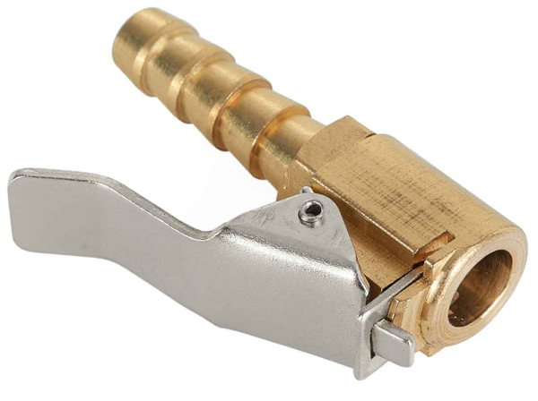 Mosadzná koncovka k hadičke s priemerom 8 mm na plnenie pneumatík, GEKO 1