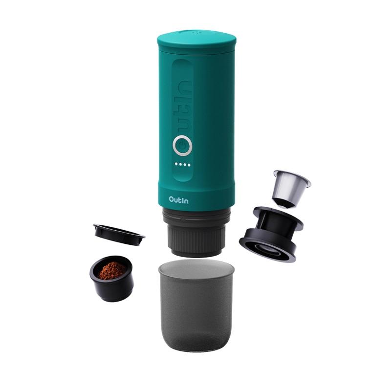 Outin Nano Portable Espresso Machine – Teal 1