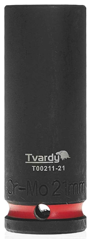 Hlavica nástrčná predĺžená 6HRAN 1/2" 21 mm, úderová, Cr-Mo, TVARDY 1