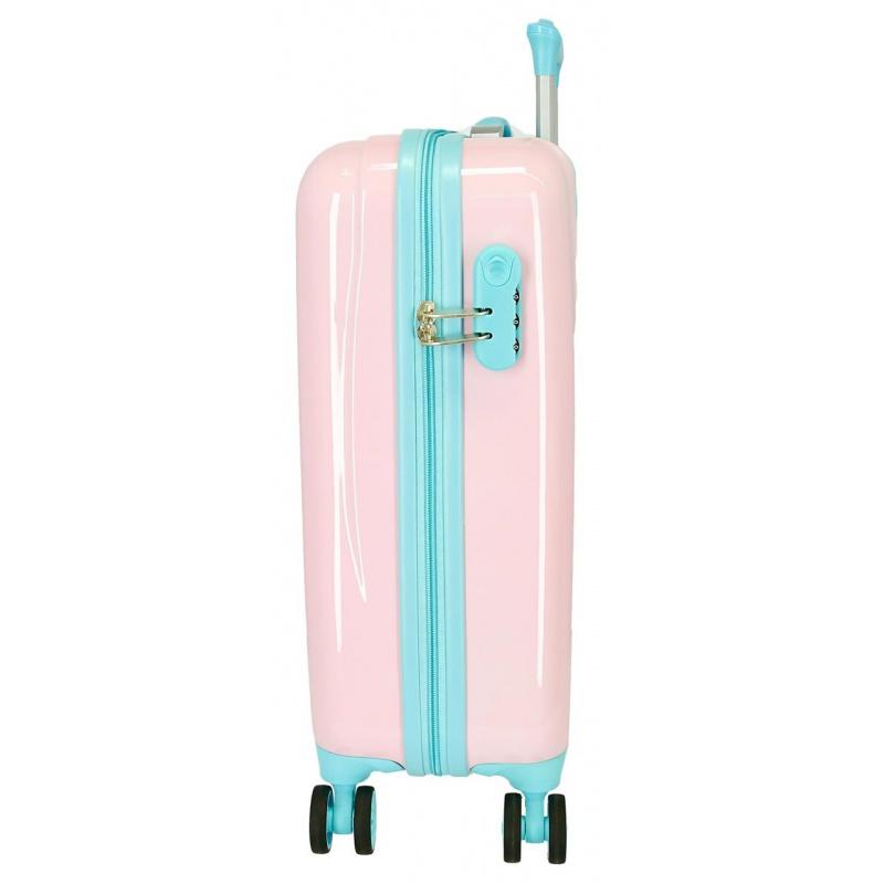 Luxusný detský ABS cestovný kufor MINNIE MOUSE Florals, 55x38x20cm, 34L, 2411721