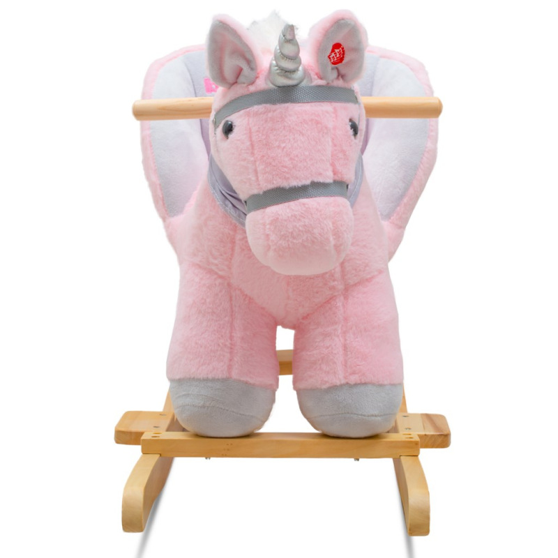 Hojdacia hračka s melódiou Baby Mix – ružový jednorožec 1