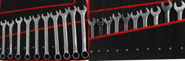Sada kľúčov očkoplochých, očkových, TORX, Typ C, polootvorených, 47-dielna, MAR-POL 2