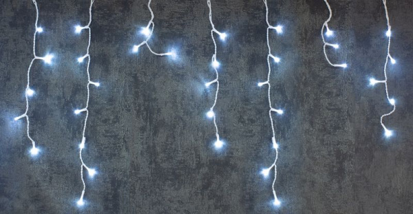 Reťaz MagicHome Vianoce MULTI CONNECT Icicle, 100 LED studená biela, cencúľová, jednoduché svietenie 1