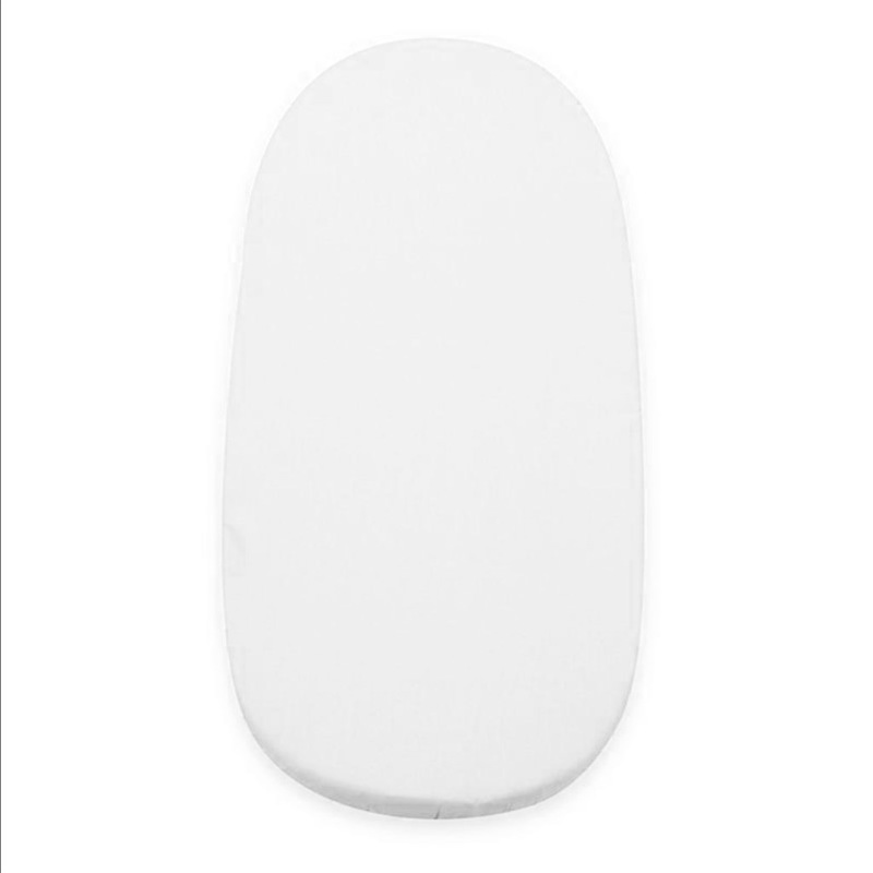 Froté nepremokavé prestieradlo s gumičkou do kočíka New Baby 35x75 biela