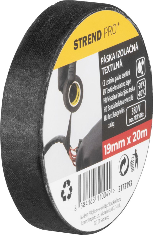 Páska Strend Pro, 19 mm, L-20 m, izolačná, textilná 2