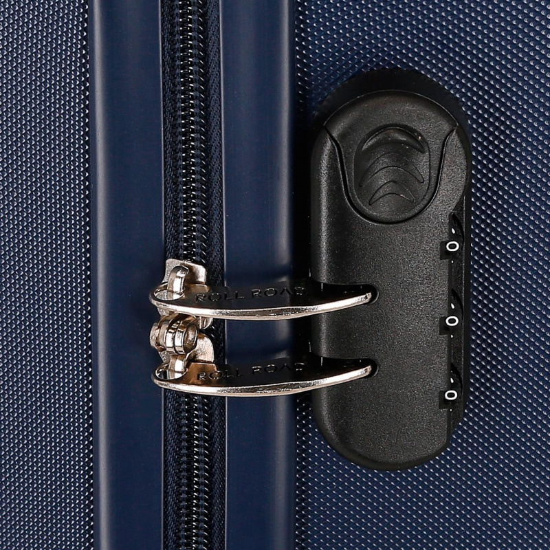 ROLL ROAD Flex Navy Blue, Príručný mini cestovný kufor, 40x30x20cm, 24L, 5849962 7