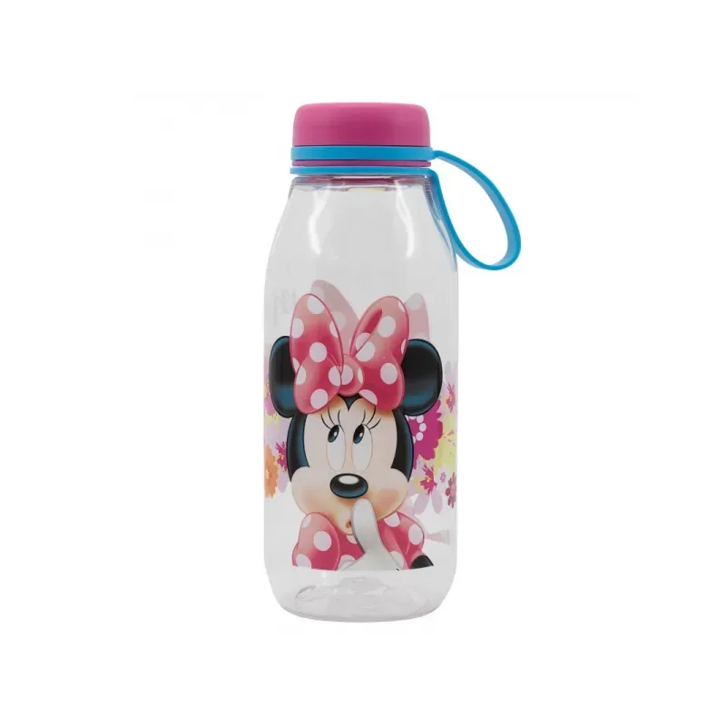 Plastová fľaša so silikónovým pútkom MINNIE MOUSE, 460ml, 15536