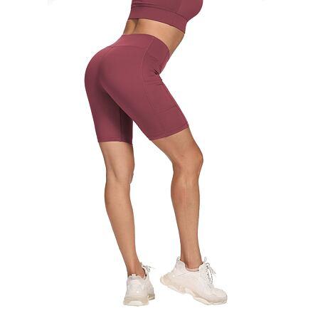 Yoga Sporty krátke športové legíny červená 3