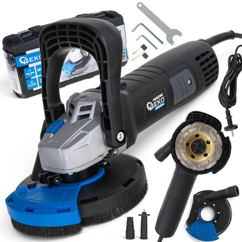 Brúska na betón 125 mm, 1400 W regulácie otáčok 2 800-10 000 ot/min, GEKO