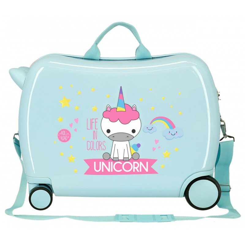 Detský cestovný kufor na kolieskach / odrážadlo LITTLE ME UNICORN, 34L, 4749868 2