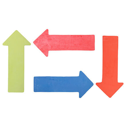 Arrow značka na podlahu žltá 1